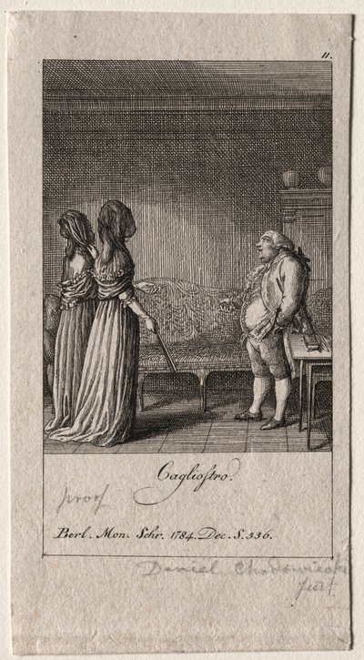 Cagliostro alkotó: Daniel Chodowiecki