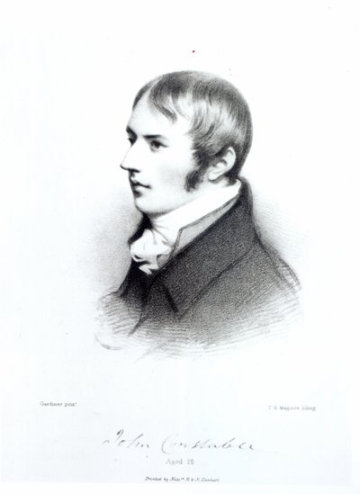John Constable, 20 éves, metszett Thomas Herbert Maguire alkotó: Daniel Gardner