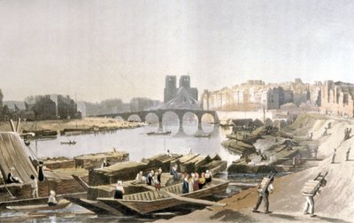 Notre Dame, Ile de la Cite, Ile Saint Louis és a Pont de la Tournelle alkotó: Daniel Havell