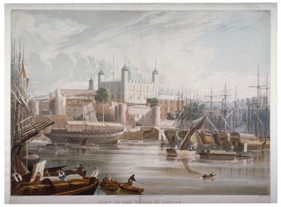 Londoni Tower, 1819. alkotó: Daniel Havell