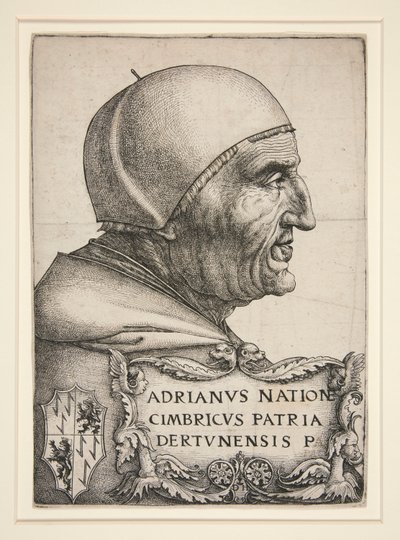 VI. Adrien portréja (VI. Hadrianus, 1522-1523 pápa) alkotó: Daniel Hopfer