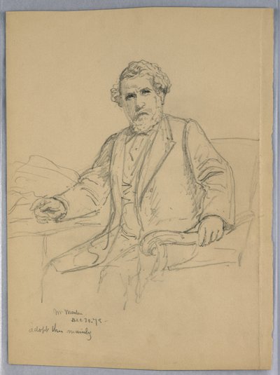Rajz, Charles J. Martin a, 1878. december 20. alkotó: Daniel Huntington