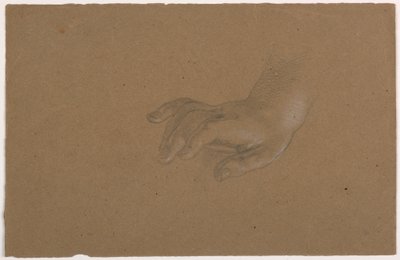 Rajz, Jobb kéz tanulmány, 1850-60 alkotó: Daniel Huntington
