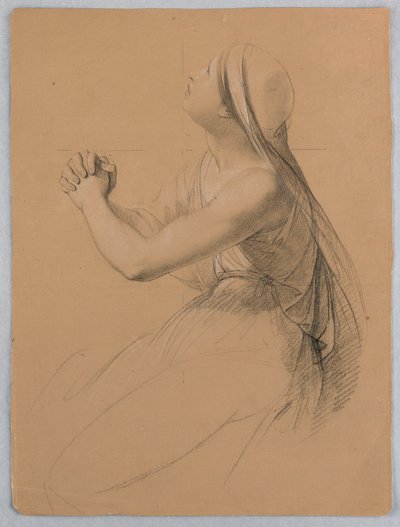 Rajz, Tanulmány a "Társadalom, 1844 alkotó: Daniel Huntington