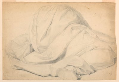 Rajz, Tanulmány a "Betegek áldozásához", 1844-45 alkotó: Daniel Huntington