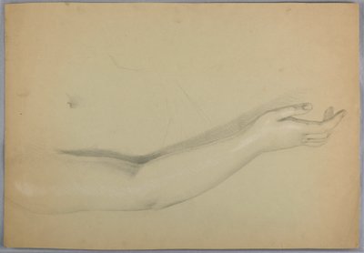 Rajz, tanulmány a "C" duplikátumához, 1850 alkotó: Daniel Huntington