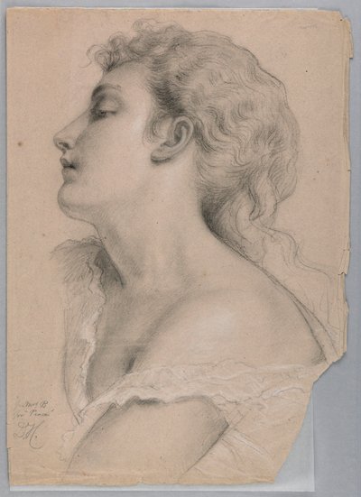 Rajz, tanulmány az "Igazságosság és Pe" számára, 1878 alkotó: Daniel Huntington