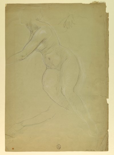 Rajz, tanulmány az "Igazság és Pe"-hez, 1886 alkotó: Daniel Huntington