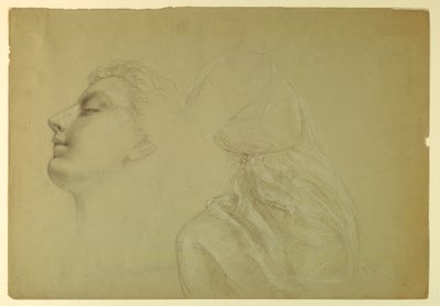 Rajz, tanulmány az "Igazságosság és béke" számára, 1886 alkotó: Daniel Huntington