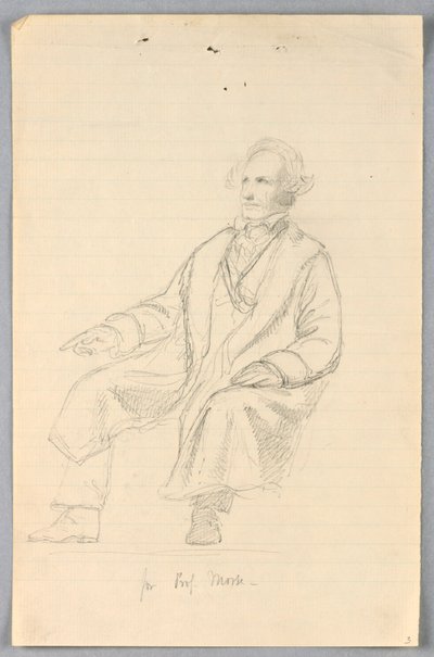 Rajz, tanulmány a "Tudományos csoporthoz", 1858 alkotó: Daniel Huntington