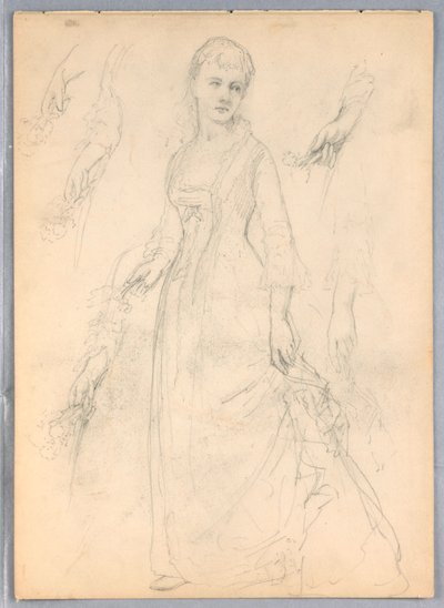 Rajz, Tanulmány a "Tiziano bemutatóhoz", 1872 alkotó: Daniel Huntington