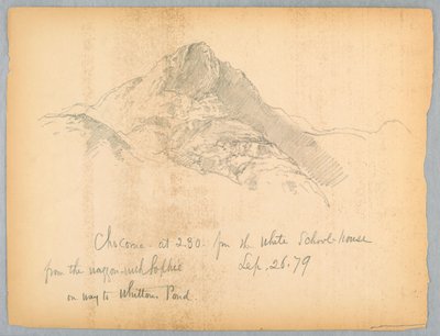 A Chocorua-hegy a Whitton-tó felé vezető úton alkotó: Daniel Huntington