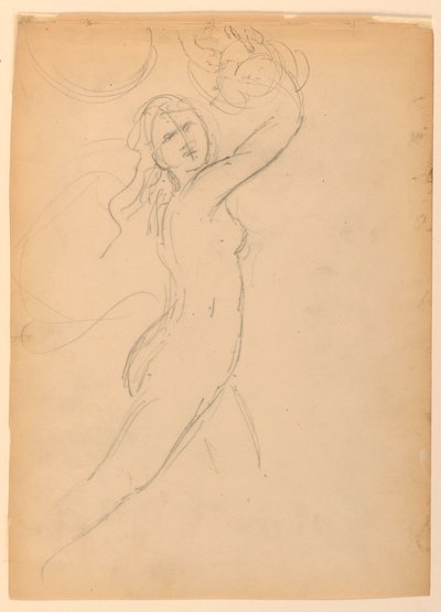 Vázlat egy Bacchante számára alkotó: Daniel Huntington