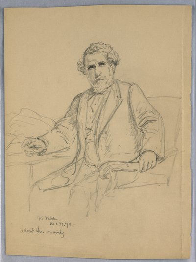 Tanulmány Charles J. Martin portréjához alkotó: Daniel Huntington