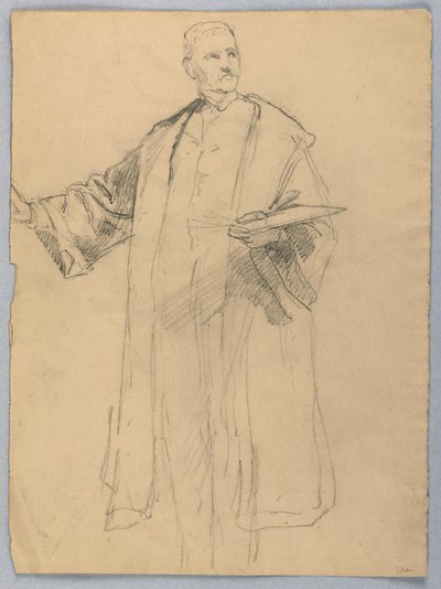 Tanulmány a „Titian Showing alkotó: Daniel Huntington
