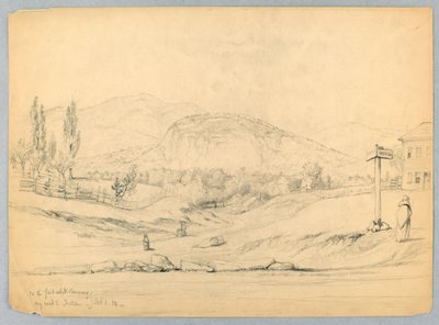 A Fordhoz North Conway-ben, úton Jacksonba, New Hampshire-be alkotó: Daniel Huntington