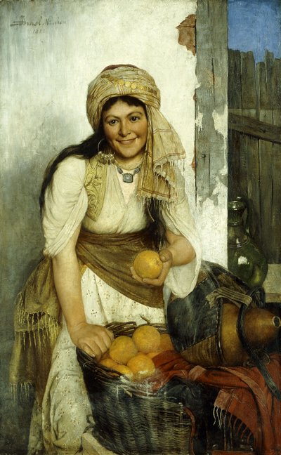 A narancs eladó, 1888 alkotó: Daniel Israel