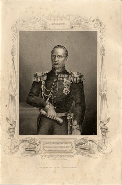 Mihail Dmitrijevics Gorcsakov herceg portréja 1795-1861, 1856 alkotó: Daniel John Pound