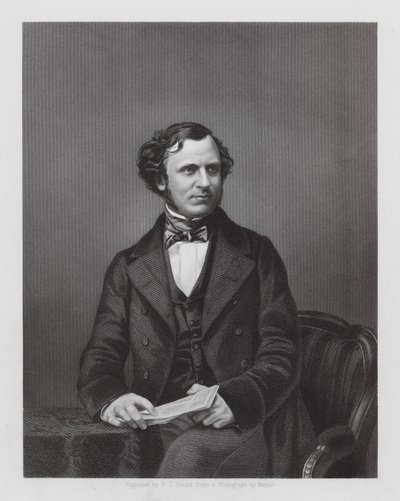Edward Henry Stanley, Lord Stanley, brit politikus (metszet) alkotó: Daniel John. Pound