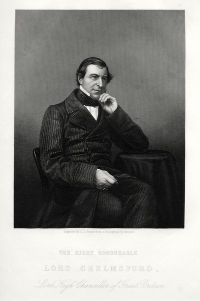 Frederic Thesiger, Chelmsford 1. báró, angol jogtudós és politikus, 1880. alkotó: Daniel John Pound