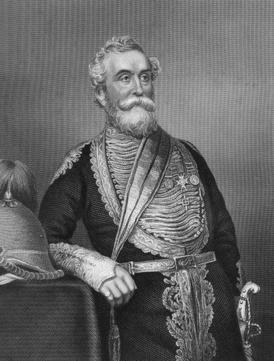 Beatson tábornok, brit katona, 1857. alkotó: Daniel John Pound