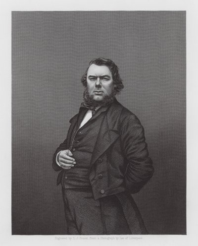 Hugh Stowell Brown, manx-i keresztény prédikátor és szociális reformer (metszet) alkotó: Daniel John. Pound