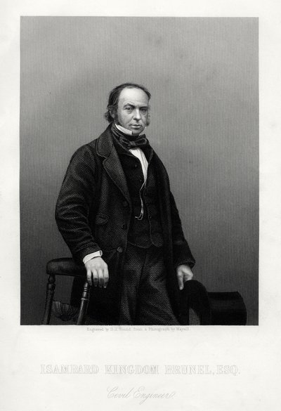 Isambard Kingdom Brunel brit mérnök, 1880. alkotó: Daniel John Pound