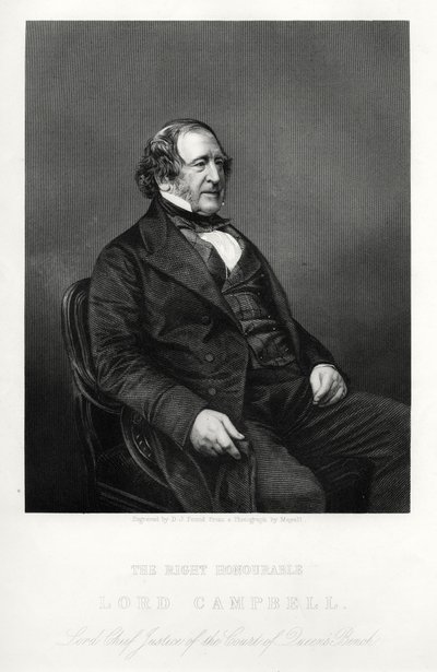 John Campbell, Campbell 1. báró, brit liberális politikus és jogász, 1880 alkotó: Daniel John Pound
