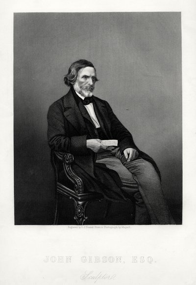 John Gibson, 1790-1866, brit szobrász, 1880. alkotó: Daniel John Pound