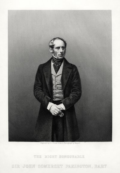 John Somerset Pakington, 1. Hampton báró, angol politikus, 1880. alkotó: Daniel John Pound