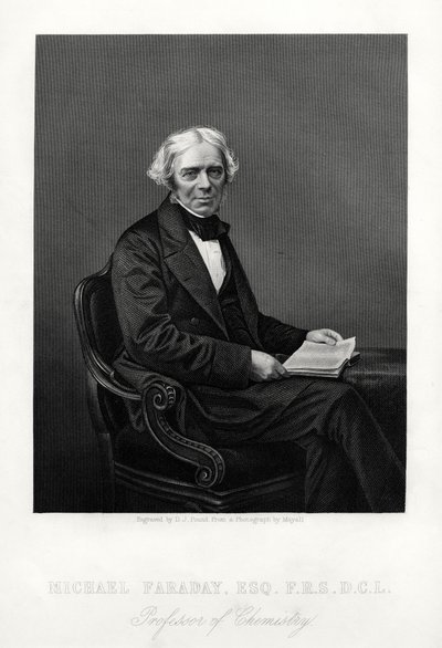 Michael Faraday brit tudós, 1880 alkotó: Daniel John Pound
