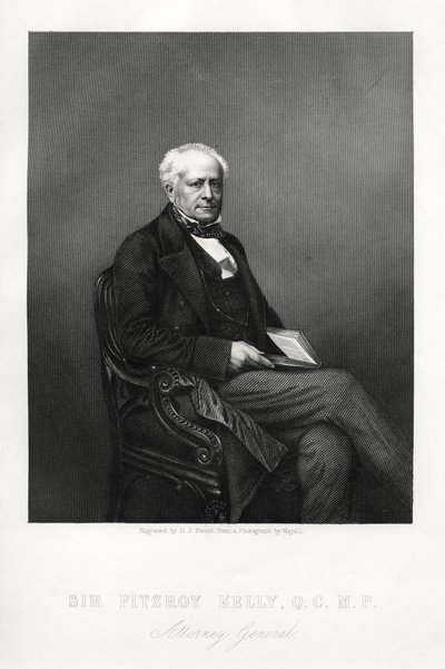 Sir Fitzroy Kelly, angol bíró, 1880 alkotó: Daniel John Pound