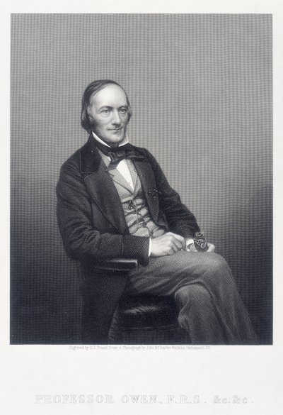 Sir Richard Owen, angol zoológus, 1860. alkotó: Daniel John Pound