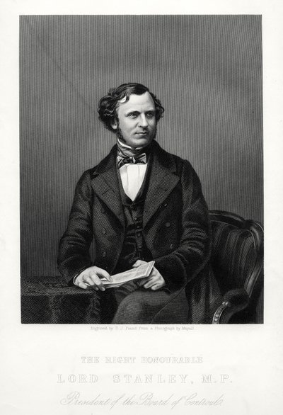 The Right Honorable Edward Henry Stanley, Derby 15. grófja, brit államférfi, 1880-ban. alkotó: Daniel John Pound