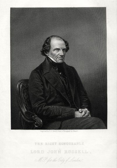 The Right Honorable John Russell, 1. Earl Russell, brit liberális államférfi, 1880 alkotó: Daniel John Pound