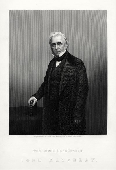 Thomas Babington Macaulay brit költő, történész és Whig-politikus, 1880-ban. alkotó: Daniel John Pound