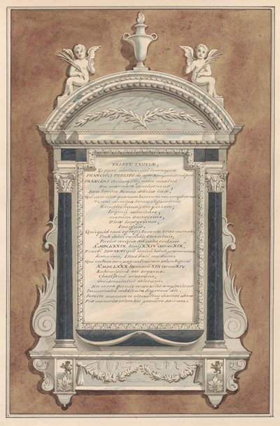 Emlékmű Francis Phelipsnek a Sunbury templomból alkotó: Daniel Lysons