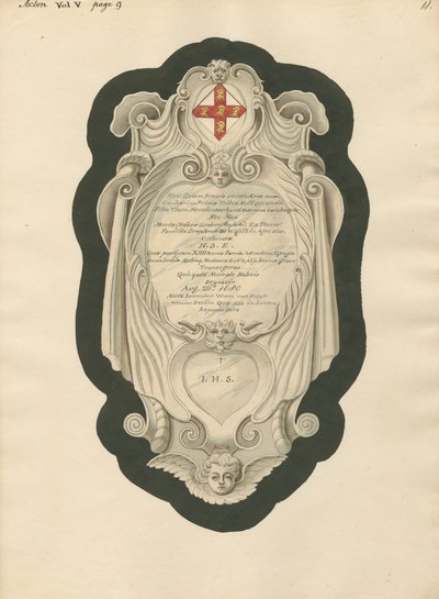 Emlékmű H.S.E. az Acton templomból alkotó: Daniel Lysons