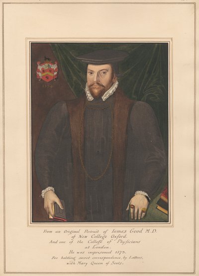 James Good portréja, a New College Oxford doktora alkotó: Daniel Lysons