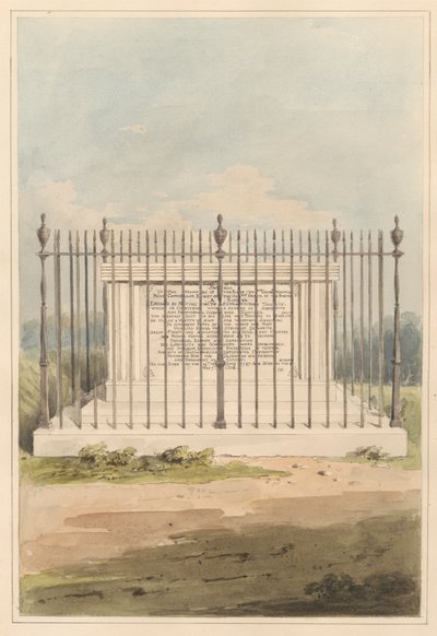 London környéke: George Earl of Macartney sírja a Chiswick Churchyardból alkotó: Daniel Lysons