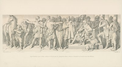 Ponthieu fickója további hallgatóságot ad Haroldnak és társainak, akiknek kibocsátását a Heralds követeli Vilmos hercegtől alkotó: Daniel Maclise