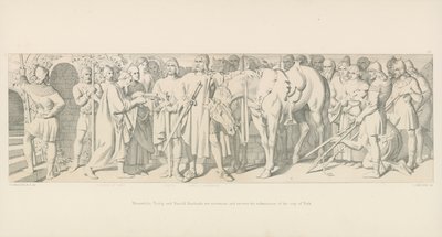 Eközben Tostig és Harold Hardrada győzedelmeskedik, és megkapja York város előterjesztését alkotó: Daniel Maclise