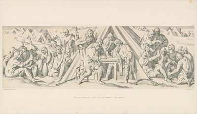 Este a csata előtt. Riot és Wassail a szászok alkotó: Daniel Maclise