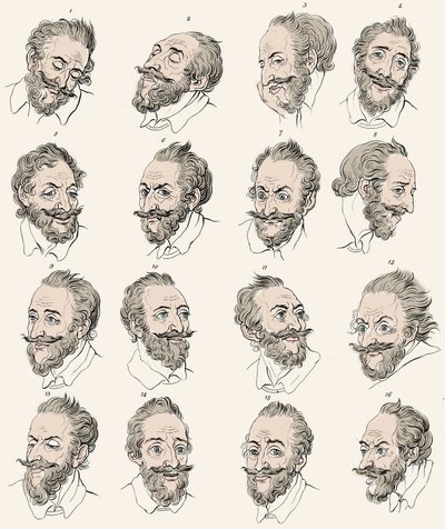 IV. Henrik francia király (1553-1610) a "" Esszék a fiziognómiáról, amelyek célja az emberiség megismerésének és szeretetének előmozdítása" című könyvében" John Caspar LAVATER – Metszet Daniel Chodowiecki nyomán alkotó: Daniel Nikolaus (after) Chodowiecki
