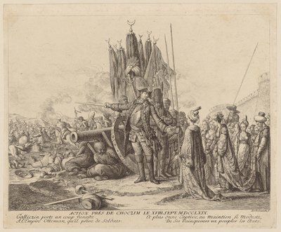 Csatamező Choczim közelében, 1769. szeptember 18-án alkotó: Daniel Nikolaus Chodowiecki