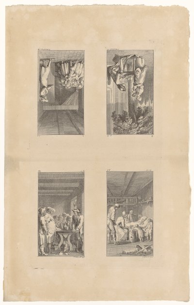 1–4. lap Pestalozzi „Lienhard és Gertrud” című művéhez alkotó: Daniel Nikolaus Chodowiecki
