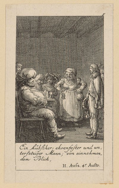 5. lap Shakespeare "IV. Henrik király" című művéhez alkotó: Daniel Nikolaus Chodowiecki