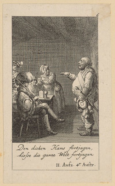 6. lap Shakespeare „IV. Henrik király” című művéhez alkotó: Daniel Nikolaus Chodowiecki