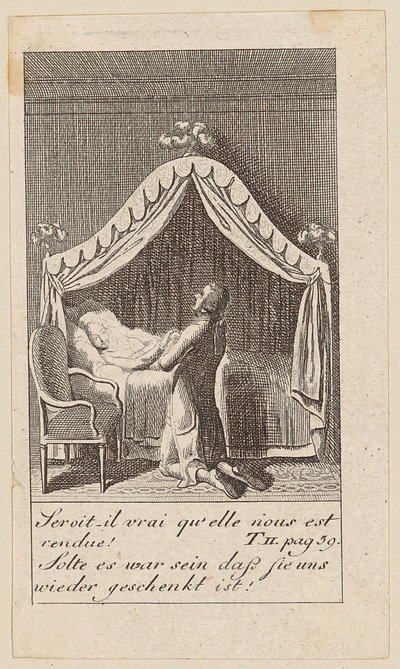 A „Karoline von Lichtfield” 7. lapja alkotó: Daniel Nikolaus Chodowiecki