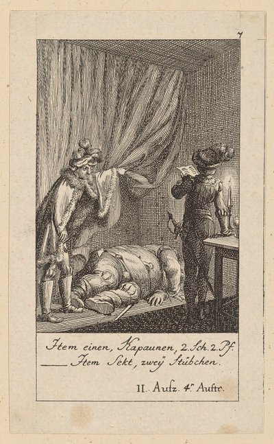 7. lap Shakespeare „IV. Henrik király” című művéhez alkotó: Daniel Nikolaus Chodowiecki